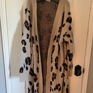Target cheetah thick cardigan